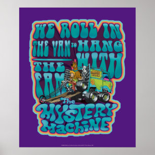 Póster Groovy Mystery Machine Fam Graphic