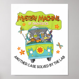 Póster Groovy Mystery Machine Of Diagnostics Lab Tech Lab