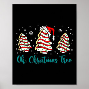 Póster Groovy Oh Cakes de Árbol de Navidad Debbie Becky J