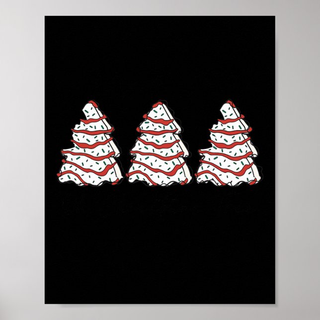 Póster Groovy Oh Christmas Tree Xmas Lights Fun Tree Cake (Frente)