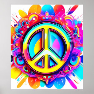 Póster Groovy Peace Vibes