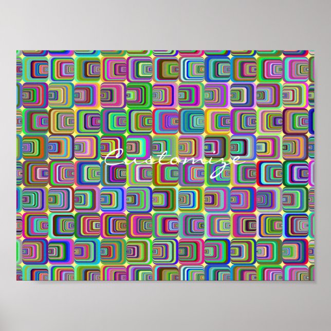 Póster Groovy psicodélico estilo hippie Thunder_Cove (Frente)