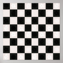 Groovy Retro Checker Pattern