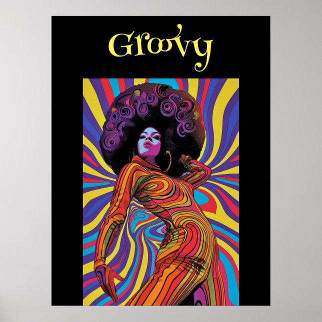 Póster Groovy Retro Poster (Frente)