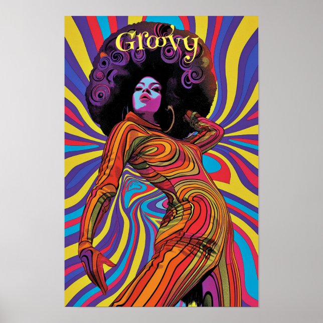 Póster Groovy Retro Poster (Frente)