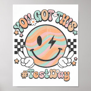 Póster Groovy Smile Face This You Got Rock Day