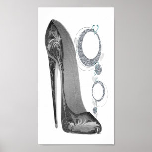 Póster Groovy Stiletto y Sparkle Bling Poster
