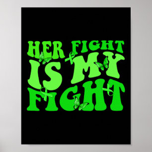 Póster Groovy Su Lucha Es Mi Lucha Conciencia No Hodgkin