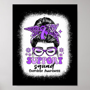 Póster Groovy Support Squad MessMessy Bun Sobredosis Conc