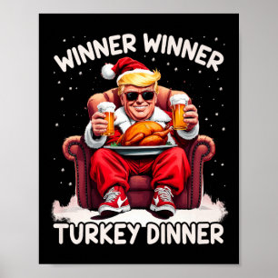 Póster Groovy Xmas Trump Ganador de Cena en Turquía