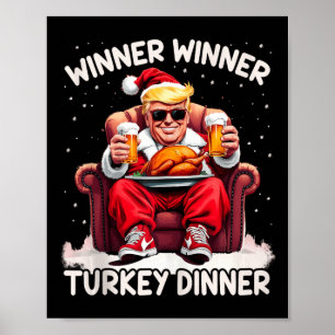 Póster Groovy Xmas Trump Ganador de Cena en Turquía
