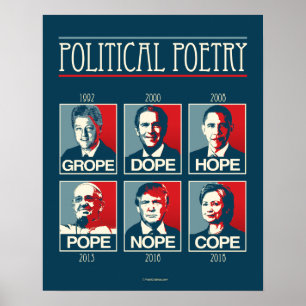 Póster Grope Dope Hope Papa Nope Cope