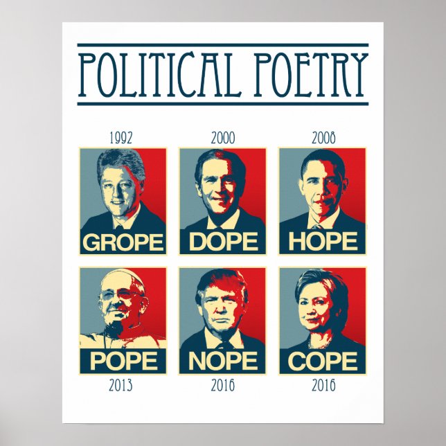 Póster Grope Dope Hope Papa Nope Cope (Frente)