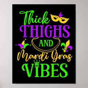 Póster Grosso peso Mardi Gras vibes New Orleans Fiesta Gr