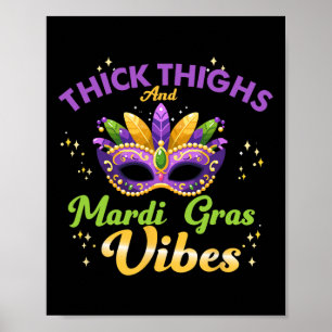 Póster Grosso peso Mardi Gras vibes New Orleans Fiesta Gr
