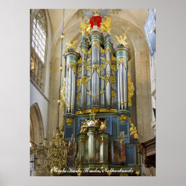 Póster Grote Kerk de Breda, Países Bajos