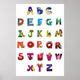 Póster Grotke Alphabet Cats Poster