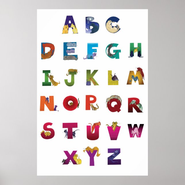 Póster Grotke Alphabet Cats Poster (Frente)