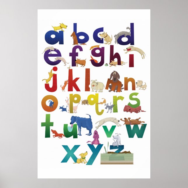 Póster Grotke Alphabet Dogs Poster (Frente)