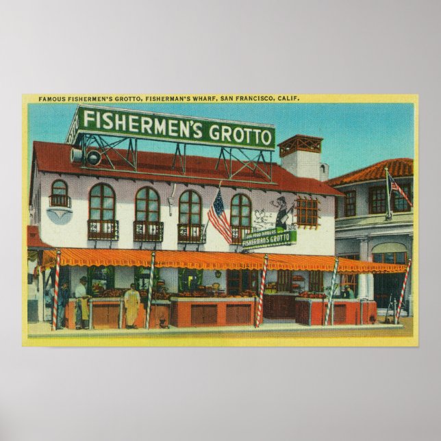 Póster Grotto Bldg, famoso pescador (Frente)