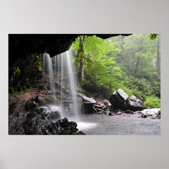 Póster Grotto Falls Smoky Mountain Nat'l Park Poster (Frente)