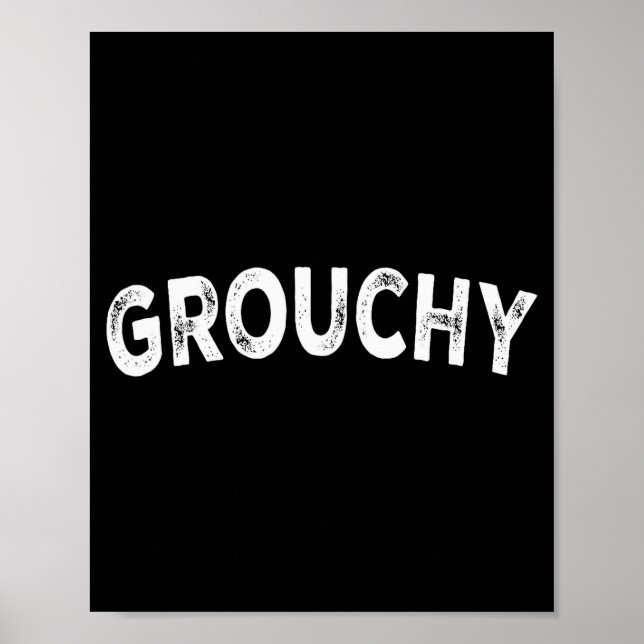 Póster Grouchy  (Frente)