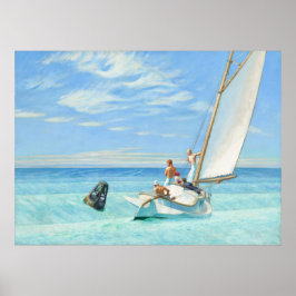 Póster Ground Swell - Edward Hopper Nautical Art Print