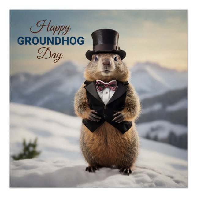 Póster Groundhog (Anverso)