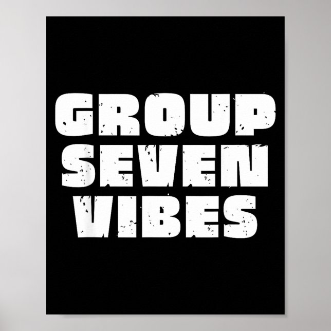 Póster Group 7 Seven Vibes Elite Members  (Frente)