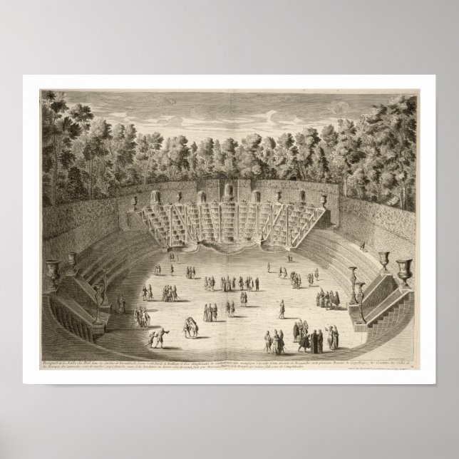 Póster Grove de la Salle du Bal, Versalles, de 'Les P. (Frente)