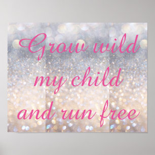Póster Grove Wild My Child Decor Poster PINK