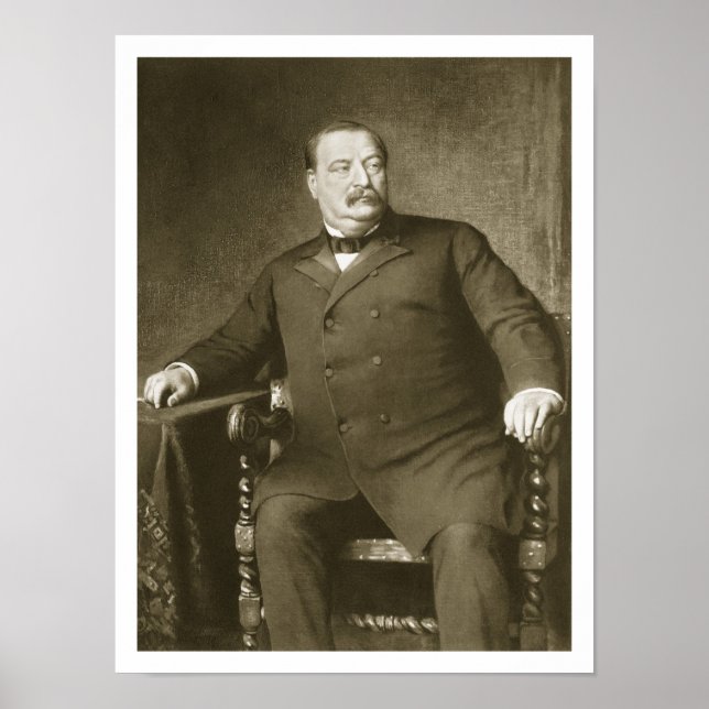 Póster Grover Cleveland, 22º y 24º Presidente de las Naci (Frente)