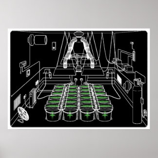 Póster Grow Room Hidroponics