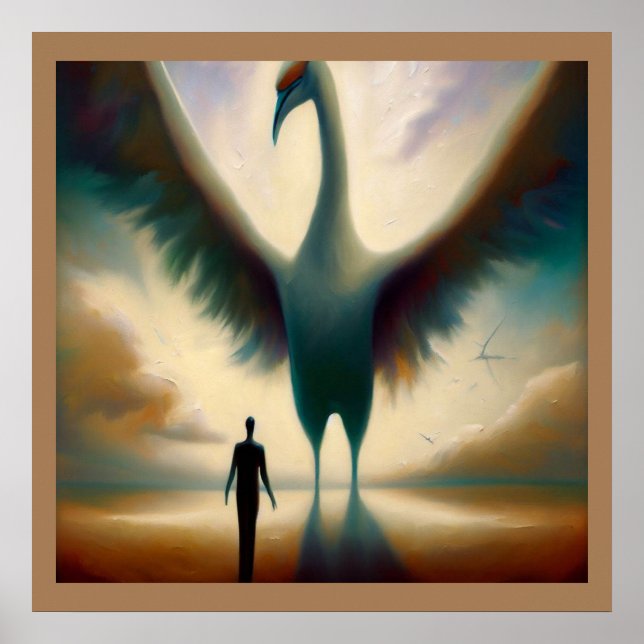 Póster Grúa 1 animal espiritual (Frente)