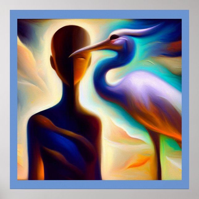 Póster Grúa 3 para animales espirituosos (Frente)