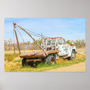 Póster Grúa de la Ruta 66, Tucumcari, Nuevo México