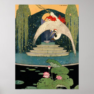 Póster Grúa del vuelo