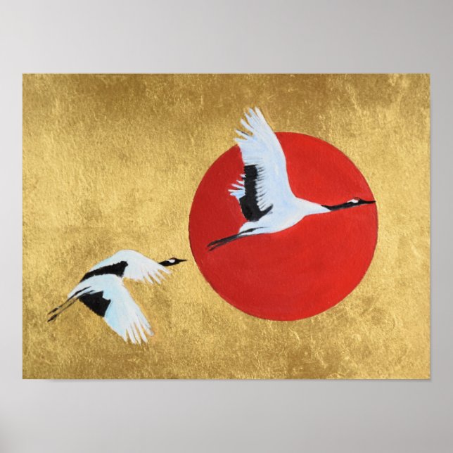 Póster Grúa japonesa (Frente)