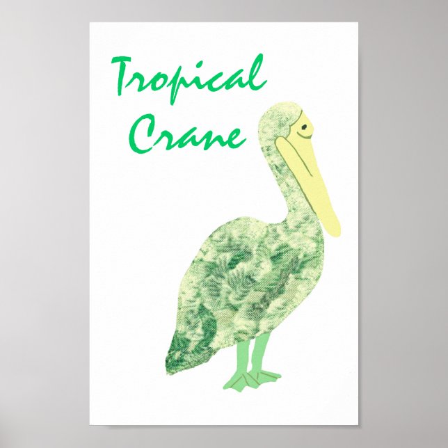 Póster Grúa tropical (Frente)