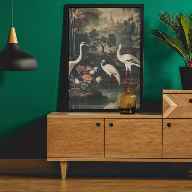 Póster grúas y palacios vintage del trópico (Subido por el creador)