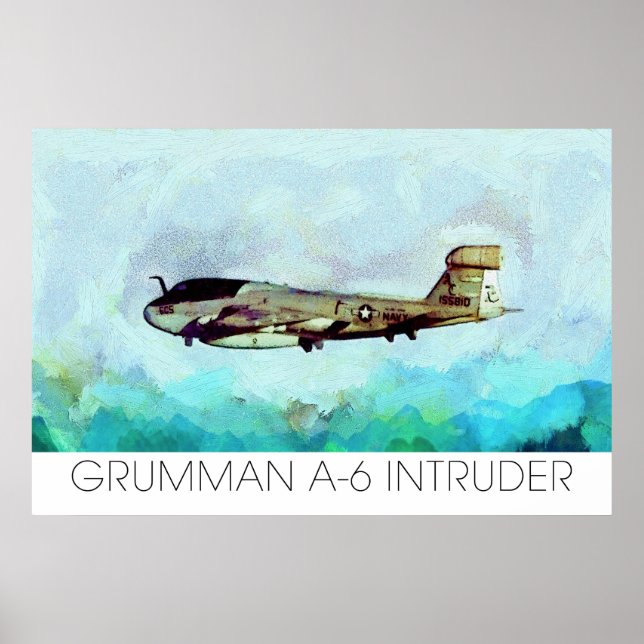 Póster Grumman A-6 Intruder representado en Paint not Pho (Frente)
