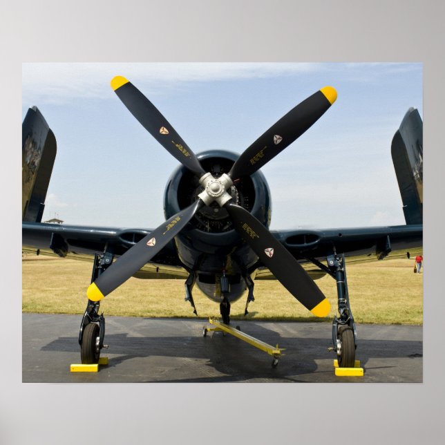 Póster Grumman F8F Bearcat Batero de la marina de guerra  (Frente)