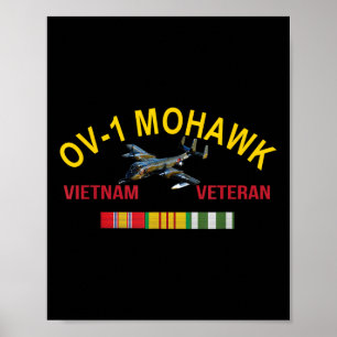 Póster Grumman Ov-1 Mohawk Vietnam Veterano Avión Ov-1