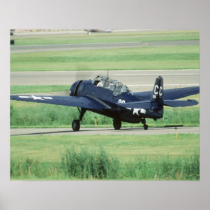 Póster Grumman TBF/TBM Avenger torpedero de portaaviones