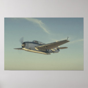Póster Grumman TBM Avenger Chino Air Museum