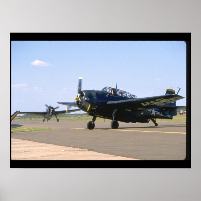 Póster Grumman TBM Avenger (Planes de la Segunda Guerra M (Frente)