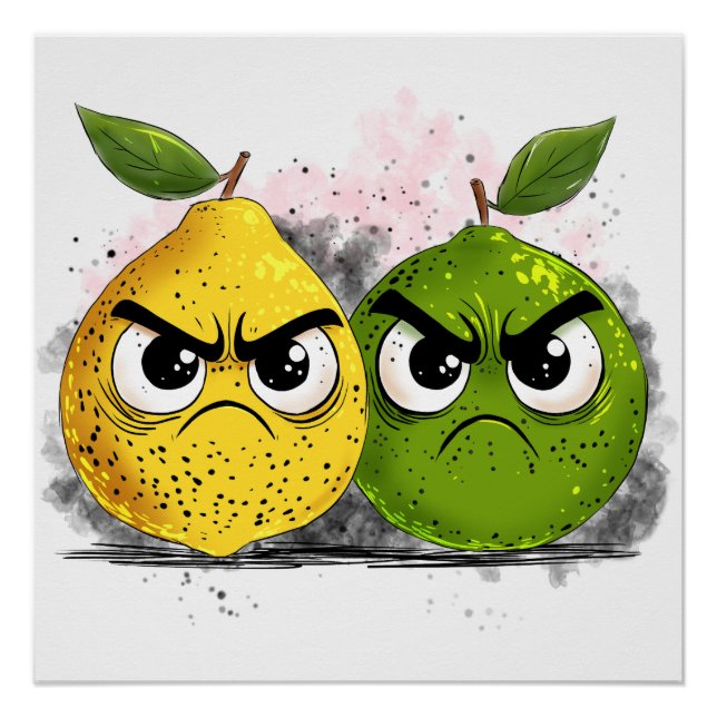 Póster Grumpy Lemon Grumpy Lime (Anverso)