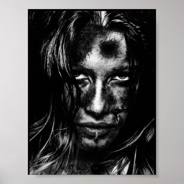 Póster Grundge Chica (Frente)