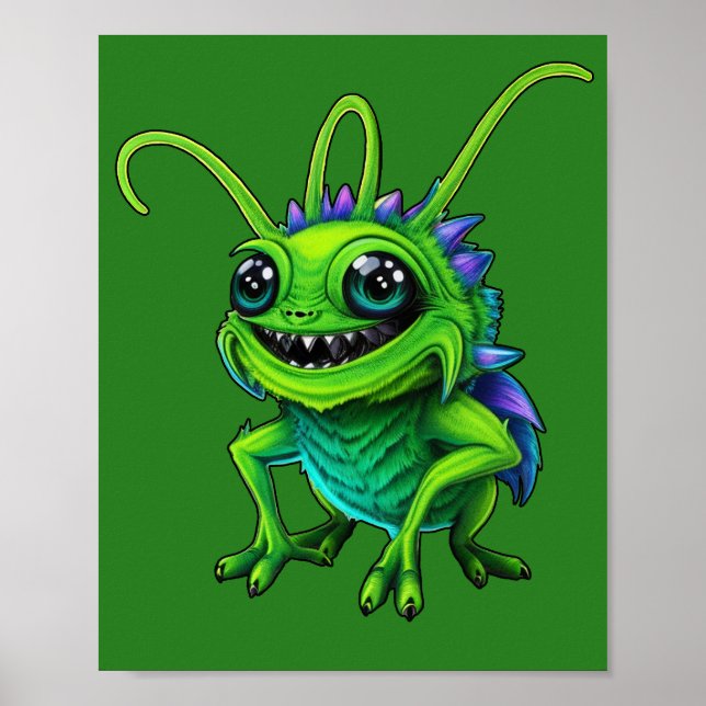 Póster Grüne Monster-Grille -  (Frente)