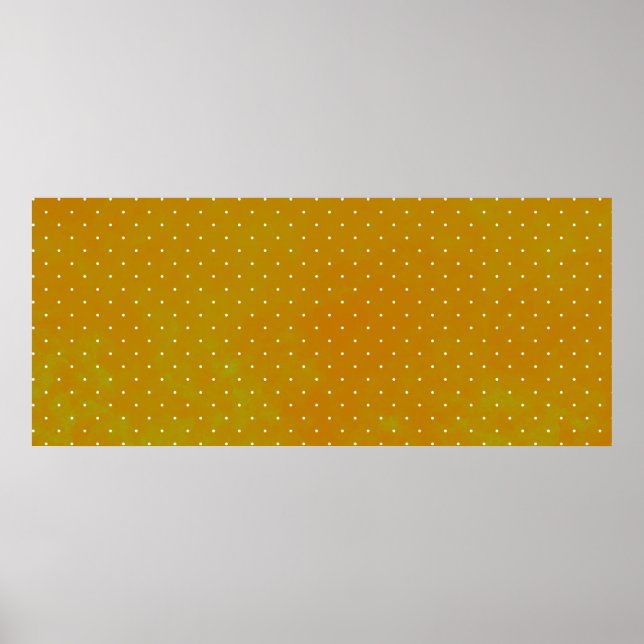 Póster Grunge acuarela manchas verde amarillo naranja lun (Frente)